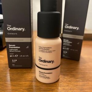 3 NIB The Ordinary Serum Foundation 1.1 P Fair Pink Undertones